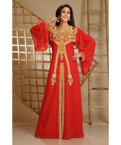 Modern Moroccan Islamic <b>Kaftan</b> for <b>Women</b> Long Floor-Length Beach Dress with Breathyable Long Sleeve ODM Supply - Product Image 1