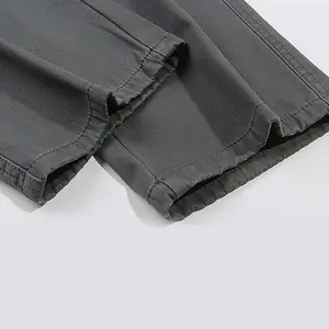 <b>Men</b> Casual Loose Fit Corduroy Cargo Pants Stretch Waist Straight Leg <b>Lightweight</b> Work <b>Trousers</b> with Pockets Streetwear Utility - Product Image 5