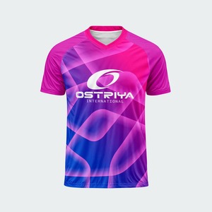 Maillot de football tendance à col en V pour adultes, dernier modèle, vêtements de sport personnalisés avec impression de nom en couleur unie, haute qualité - Product Image 2