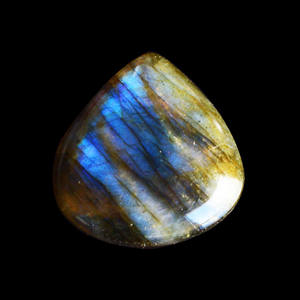Cabochon Cœur en Labradorite Bleue à Éclat de Feu, Taille 27x27x7MM, Vente en Gros, Pierres Précieuses de Guérison de Haute Qualité, Labradorite à Éclat Bleu - Product Image 2