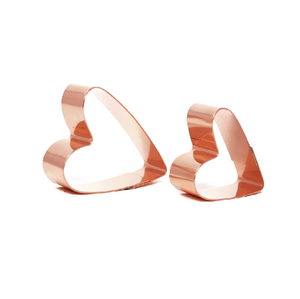 แหวนแม่พิมพ์เค้กมูสทรงกลมทำจากทองแดง3นิ้วชุด1ชิ้นสำหรับการออกแบบชิ้นรูปใบไม้ - Product Image 5