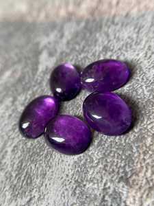 Top Qualité Naturel Bleu Violet Améthyste Ovale 8x10 Cabochon En Vrac Pierre Précieuse Pour La Fabrication De Bijoux En Or Fine Manufacaters - Product Image 5