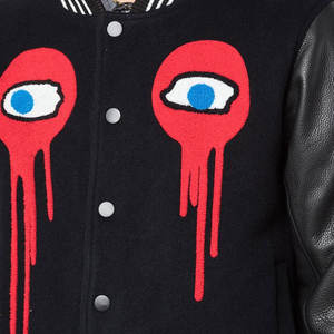 Giacca da uomo Varsity con loghi personalizzabili Design in misto cotone perfetto giacche da uomo di <span class=keywords><strong>moda</strong></span> universitaria - Product Image 5