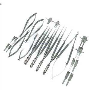 Ensemble de base de chirurgie microchirurgicale manuelle de la main Instruments de neurochirurgie plastique de précision Outils chirurgicaux en acier inoxydable - Product Image 3