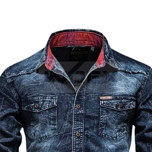 Chemises en jean pour hommes de haute qualité, respirantes et légères - Product Image 2