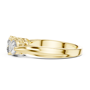 Anillo de Diamante Cultivado en Laboratorio de 1.25 Quilates al por Mayor |   Oro de 14K |   EF-VS1-2 |   Diamantes de Princesa y Corazón con Engaste de 4 Puntas |   Anillo Personalizable - Product Image 2