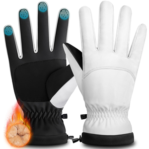 Gants de course professionnels hommes chaud Polyester confort intérieur matériau extensible enduit de tissu résistant à l'eau de qualité supérieure - Product Image 1