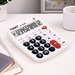 آلة حاسبة مالية كبيرة بشاشة كبيرة 3825B تعمل بالبطارية ، آلة حوسبة رقمية بلاستيكية مكتبية تعمل بالبطارية للمكاتب التجارية - Product Image 4