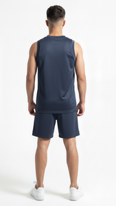 Maillot de basket-ball bleu marine de qualité supérieure pour les équipes de compétition, les clubs d'entraînement, vêtements en maille respirante - Product Image 6