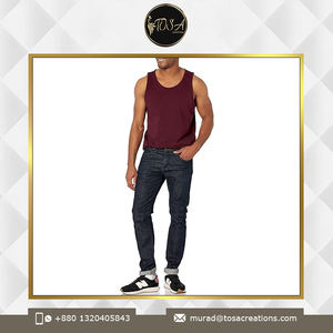 Bangladesh fabricant hommes décontracté Ultra léger tricoté débardeur qualité Notch approvisionnement en gros prix bas - Product Image 4