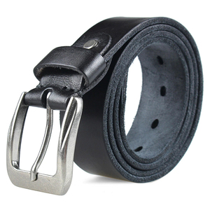 New Men <b>Top</b> Layer Leather Casual High Quality Belt Best Design Pin <b>Buckle</b> Genuine Leather Belts for Men Original Cowhide - Product Image 2