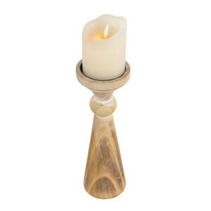Nouveau design Bougeoir décoratif en bois naturel et photophore pour la décoration de Noël à la maison, top vente - Product Image 2