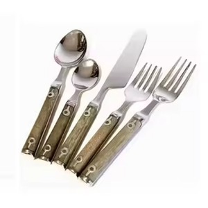 Ensemble de couverts en acier inoxydable de haute qualité, miroir, pour mariages, dîners, cuillère à soupe, fourchette, sans danger pour les aliments - Product Image 6