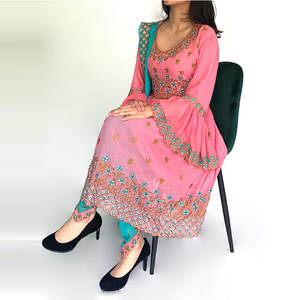 เดรสยาวปักลายสำหรับผู้หญิงชุดเดรส Afghan kuchi งานปาร์ตี้แฟชั่นไม่ซ้ำใคร2024 - Product Image 5