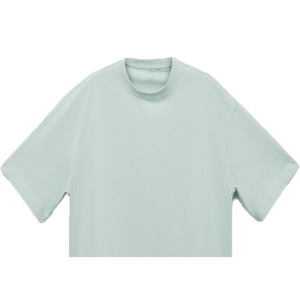 Camisetas Casuales de Punto Transpirables y Ecológicas al por Mayor para Hombre, Talla Grande, 100% Algodón Orgánico con Logotipo Frontal - Product Image 4