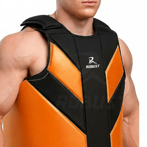 Protector de Pecho de Cuero, Suave, Ligero, Ecológico, Transpirable, Cómodo, Fácil de Usar, Estilo Simple para Boxeo, Lucha y Uso Regular - Product Image 5