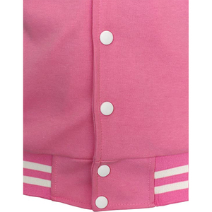 100% coton femmes Varsity vestes Chenille broderie Patch polaire femmes culture Baseball Letterman vestes respirant fourrure - Product Image 4