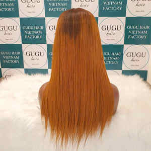 Perruque Lace Front sans colle de 18 pouces de long, avec closure 5x5 double drawn, 100% cheveux humains vierges vietnamiens, dentelle transparente - Product Image 2