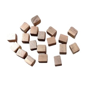 Perles rectangulaires en bois d'acacia marron naturel pour la fabrication de bijoux accessoires de décoration de vêtements fabriqués à la main