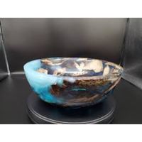 Bol de service en résine de conception plaquée de couleur blanche de qualité supérieure pièce unique pour les portions de dîner de restaurants et d'hôtels plats