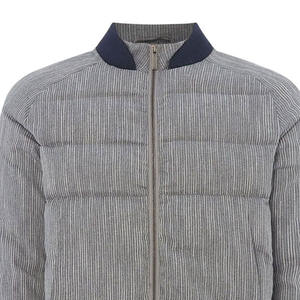 แจ็คเก็ตบอมเบอร์น้ำหนักเบาสำหรับผู้ชายสไตล์สตรีทลำลองปรับแต่งได้ดีไซน์ใหม่ผ้าใบคอปกตั้งดีไซน์ใหม่ - Product Image 4