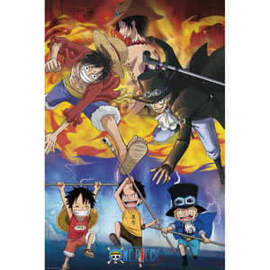 Póster del Anime One Piece con Ace, Sabo y Luffy - Product Image 2