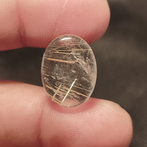 Cuarzo Rutilado Dorado Natural, Ovalado, Gemas Sueltas en Cabujón para la Elaboración de Joyas - Product Image 1