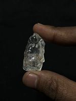 Topacio Arcoíris Blanco Natural, Pulido y en Bruto, con Efecto de Fuego Arcoíris para Joyería, Forma Natural