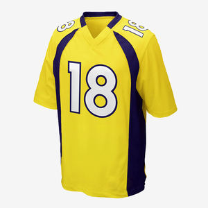 Cómodo peso ligero manga corta 100% poliéster fútbol americano Jersey nueva llegada venta - Product Image 3