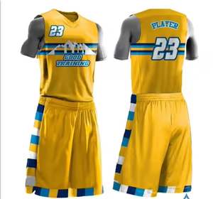 Precio al por mayor, ropa deportiva de secado rápido, uniforme de baloncesto para adultos para ropa de equipo de Elson Sports en colores sólidos - Product Image 4