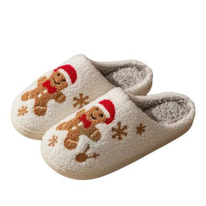 Chaussons en caoutchouc personnalisables Bonhomme En Pain Dpice, antidérapants, avec amorti, à bout fermé, imprimé tendance hôtelier pour le printemps - Product Image 1
