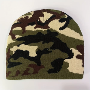 1Pc Kids's <b>Camo</b> Knit <b>Hat</b>, Matching Color Street Cold <b>Hat</b> Skull <b>Hat</b>, Unisexes, Suitable for Daily Leisure, Outdoor Sports, Wh - Product Image 3