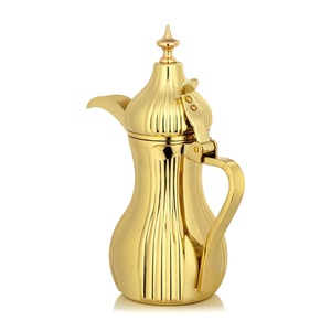 Vintage Classic Design Eco-Friendly Copper <b>Arabic</b> Dallah Coffee Pot Glossy Finishing Luxury Home Hotel Restaurants Wedding Use - Product Image 5