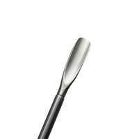 Medistar Pousse-cuticules professionnel double face en acier inoxydable durable avec logo personnalisé, brosse à ongles et pédicure
