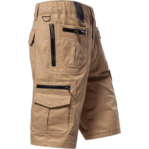 กางเกงขาสั้นผ้าฝ้ายลำลองสำหรับผู้ชายกางเกงขาสั้นออกกำลังกายที่เป็นมิตรกับสิ่งแวดล้อมสีทึบพร้อมลายพิมพ์ดิจิตอล - Product Image 5