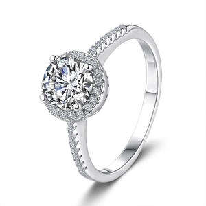 Anillo de Compromiso de Diamante Cultivado en Laboratorio con Certificación IGI de Alta Calidad, Corte Brillante Redondo, Oro Blanco, 1ct 2ct 3 Quilates - Product Image 1