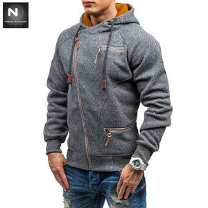 Sudadera con capucha para hombre, prenda deportiva masculina de alta calidad con cremallera, estilo Hip Hop, ideal para exteriores - Product Image 2