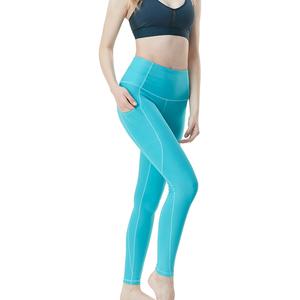 Pantalones de Yoga de cintura alta para mujer, mallas deportivas largas con medias de realce de cadera, ropa de gimnasio de cintura media sin costuras, tela de punto - Product Image 5