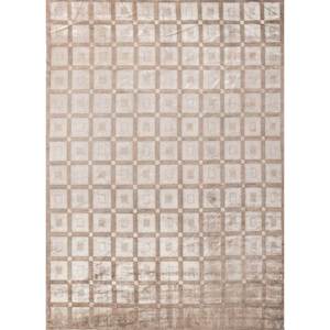 Alfombra Grande de Lana y Seda Anudada a Mano Aalam con Patrón Geométrico para el Hogar, Sala de Estar, Pasillo, Dormitorio - Modelo Pae-6158 - Product Image 1