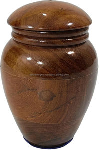 AALIYAN IMPEX-Urna de cremación funeraria de madera al por mayor, urnas grandes para cenizas humanas con personalización y bolsa de terciopelo - Product Image 5