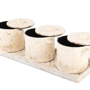 จิตวิญญาณของเดือนรอมฎอนด้วยชุดโถเครื่องเทศฝังมุกงานฝีมือที่ประณีตประณีตประณีตงานฝีมือและมีประโยชน์ใช้สอยที่สง่างาม - Product Image 4