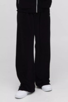 Diskon besar Logo desain baru lebar kaki pria bordir kontras pipa Velour Gym Tracksuit 2 buah Set Streetwear Tracksuit untuk pria