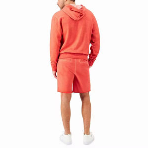 Ensemble sweat à capuche et short extensible doux au toucher, grande taille, hiver, uni, 100% coton, séchage rapide, pour la course, la gym, le quotidien, homme - Product Image 5