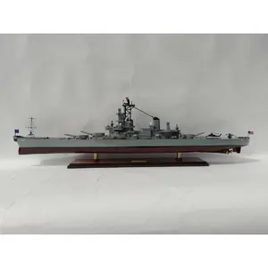 USS NEW JERSEY BB-62 WOODEN BOATS MODEL / USA BATTLE SHIPS / HANDMADE CRAFTS FOR DECORATION