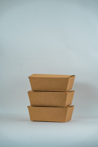 กล่องใส่อาหารกระดาษคราฟท์แบบย่อยสลายได้กล่องอาหารกลางวันแบบใช้แล้วทิ้งพิมพ์โลโก้ได้ตามต้องการ - Product Image 3