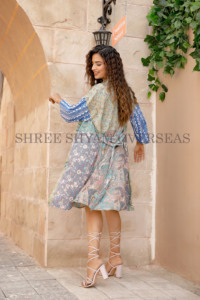 Nouvelle Collection d'été 2023 Kimono court en soie imprimé vêtements décontractés - Product Image 4