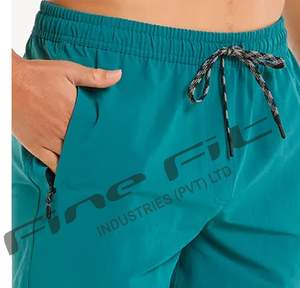 กางเกงขาสั้นผู้ชายทรงพอดีตัว น้ำหนักเบา ระบายอากาศได้ดี แห้งเร็ว คุณภาพสูง เอวยางยืด สวมใส่สบาย เหมาะสำหรับใส่ลำลอง ฤดูร้อน และกิจกรรมกลางแจ้ง - Product Image 4