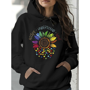 Kinitwear Mujer Otoño/Invierno Jersey Sudadera Un Color Ocio Estándar Hecho en China - Product Image 1