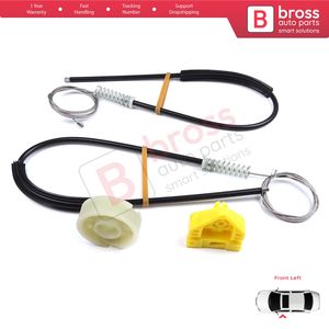 BWR5107 Kit de reparación de regulador de ventana puerta izquierda para Master MK3 Vauxhall Movano B NV400 X62 Interstar 807210008R Bross Auto Parts - Product Image 4