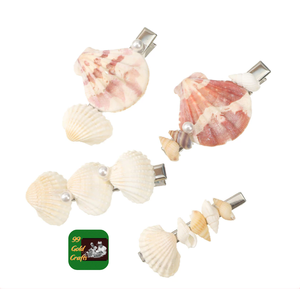 COASTAL BEAUTY SEASHELL HAIR <b>CLIP</b> HANDMADE FROM NATURAL SHELLS SUMMER HOLIDAY HAIR ACCESSORY - Product Image 2